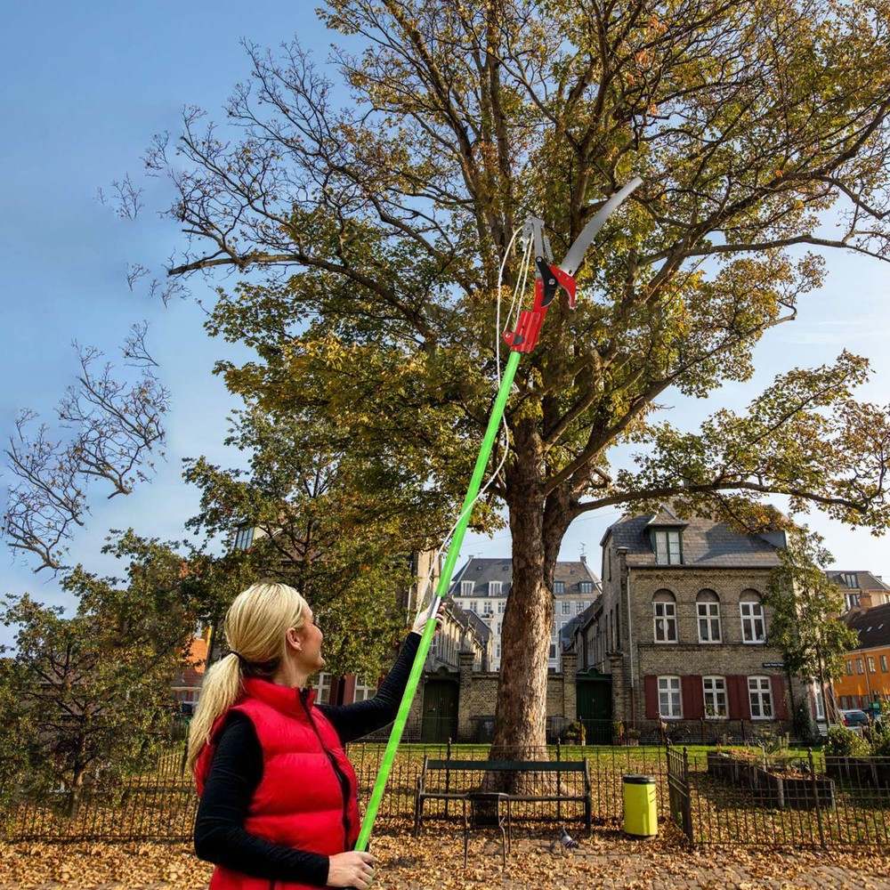 Long Manual Pole Saw Extendable Tree Pruner Portable Pole Saw Pruner Pole Tool