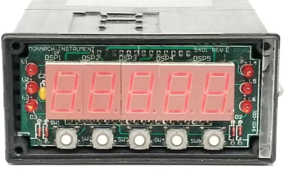 MONARCH INSTRUMENTS ACT-1.4 DIGITAL PANEL TACHOMETER ACT1.4 (MISSING FACEPLATE)