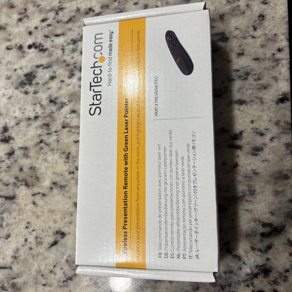 StarTech Wireless Presentation Remote with Green Laser Pointer NEW SEALED IN BOX