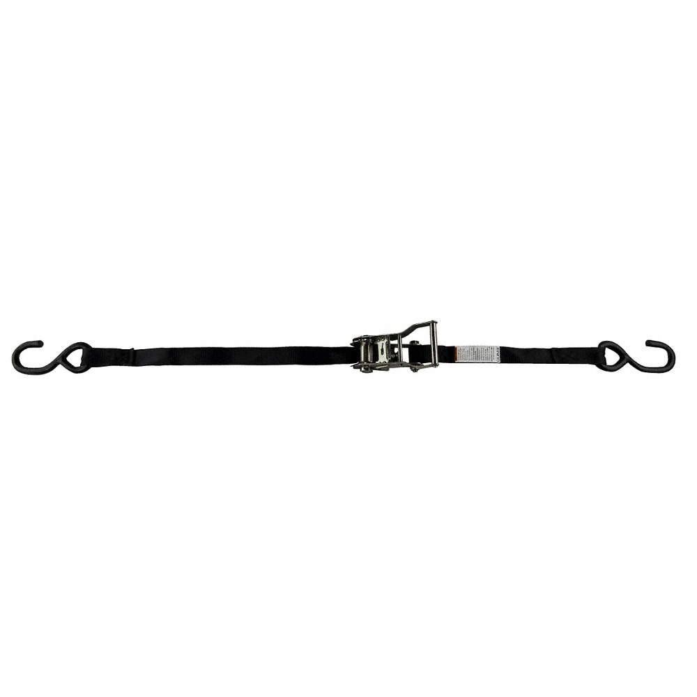 LIFT-ALL 6A103 Tie Down Strap,S-Hook,Black 6A265