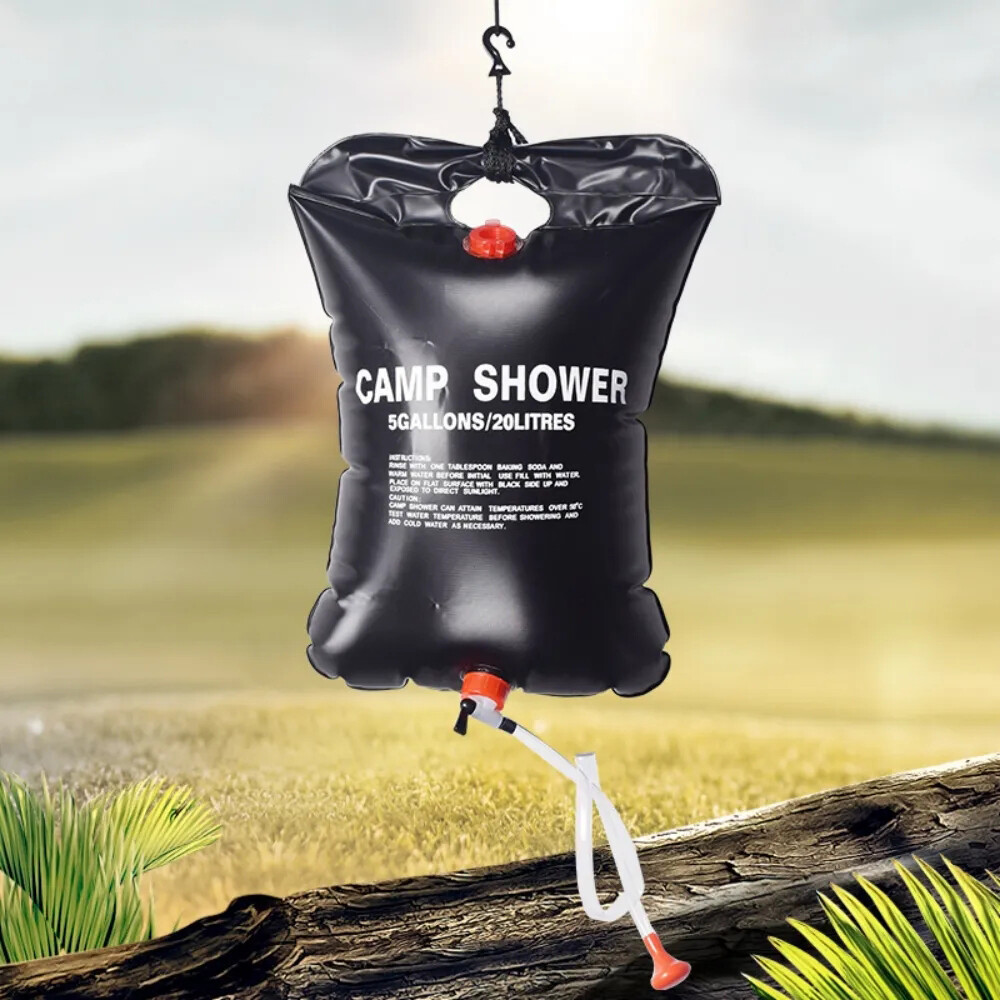 20L Water Bags Outdoor Camping Shower Bag Solar Heating Portable Folding Hiking