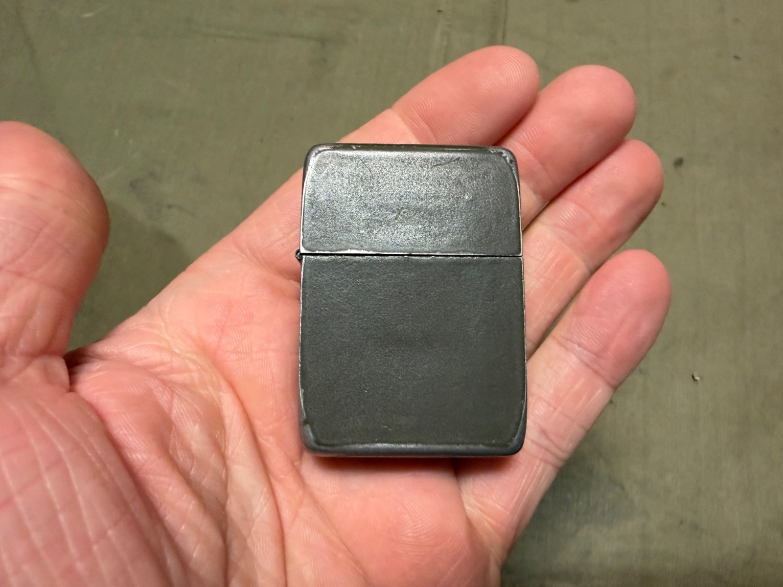 ORIGINAL WWII US ARMY TANKER STYLE OD PARK MADE LIGHTER