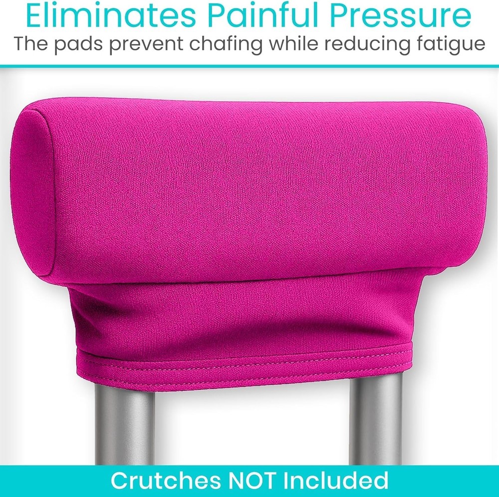 Crutch Pads & Hand Grips - Comfortable, Breathable, Machine Washable Padding ...