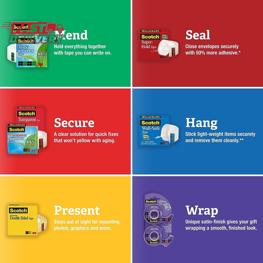 3M Tape Dispenser Replacement Core - 3 Count