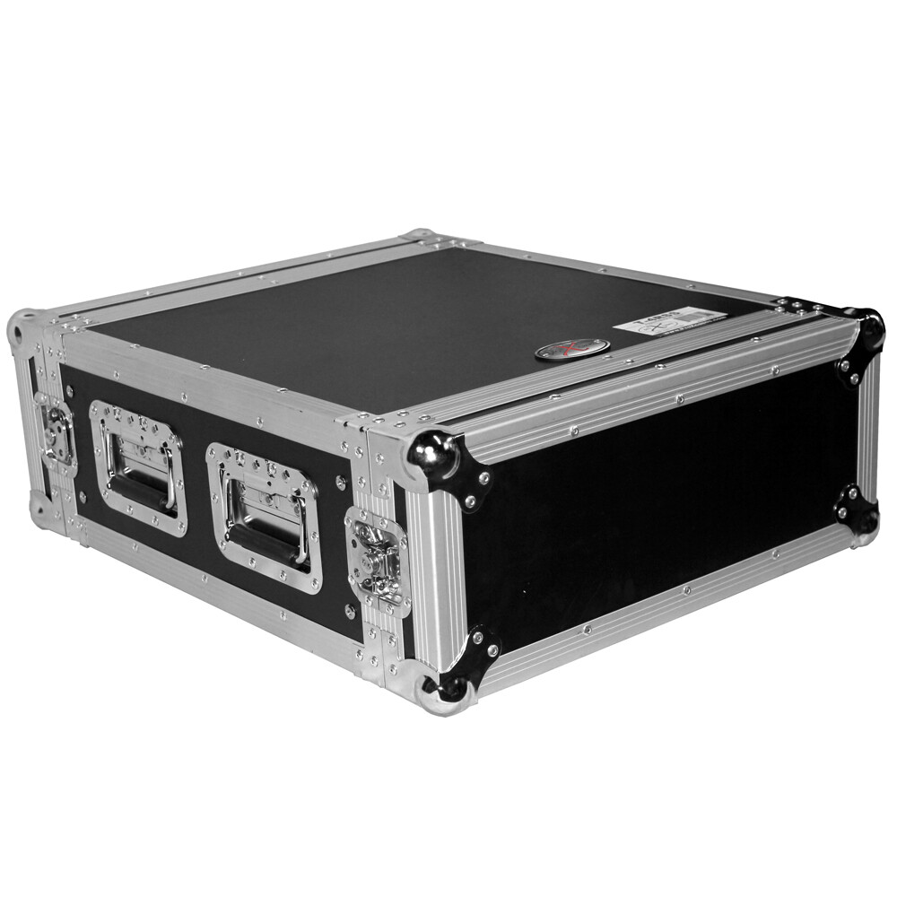 4 Space DJ Rack Road Case 19" deep ATA Flight Case by PROX