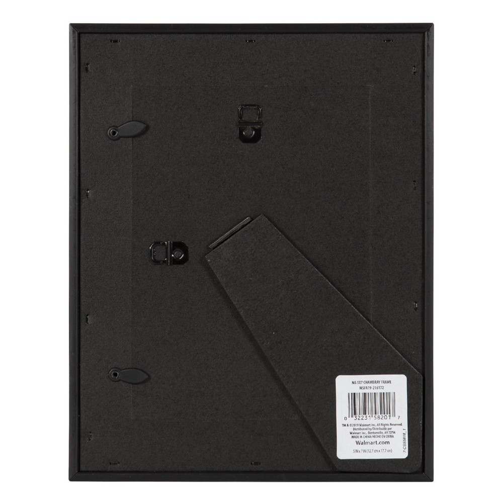 5x7 Chambray Blue Decorative Tabletop Picture Frame