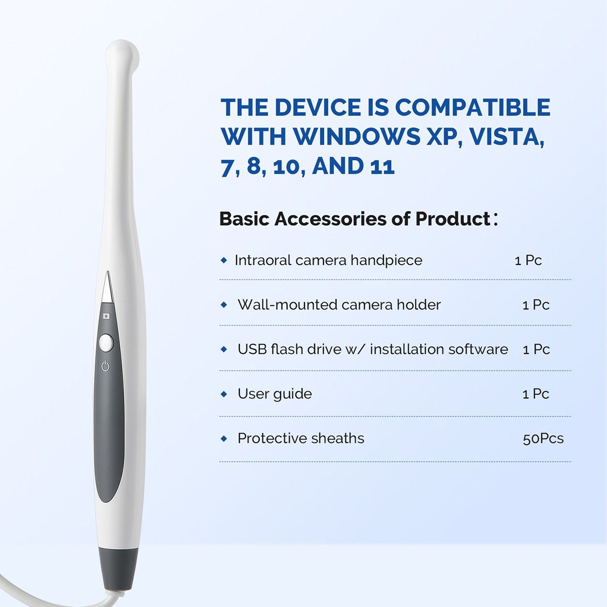 AZDENT Dental HD Intraoral Camera USB Digital Imaging Work on Dexis/Eaglesoft