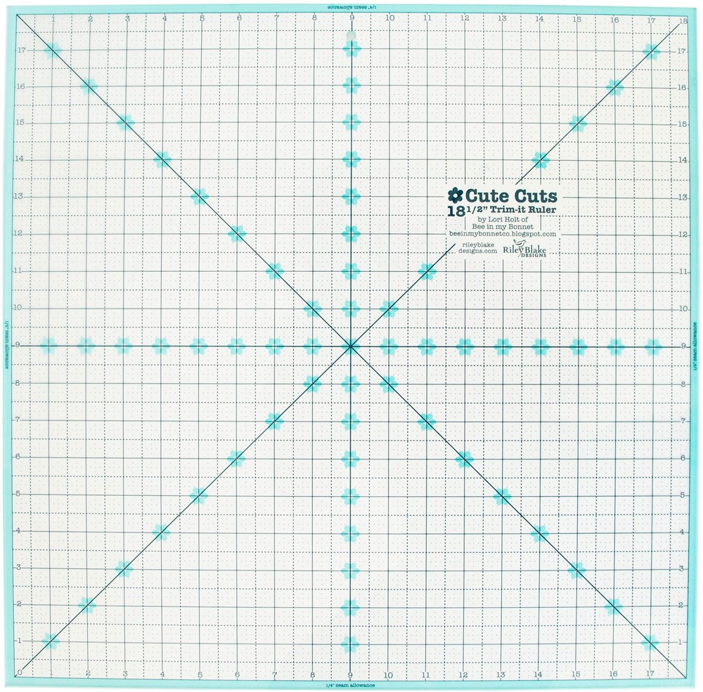 Riley Blake Trim It Square Ruler 18.5"