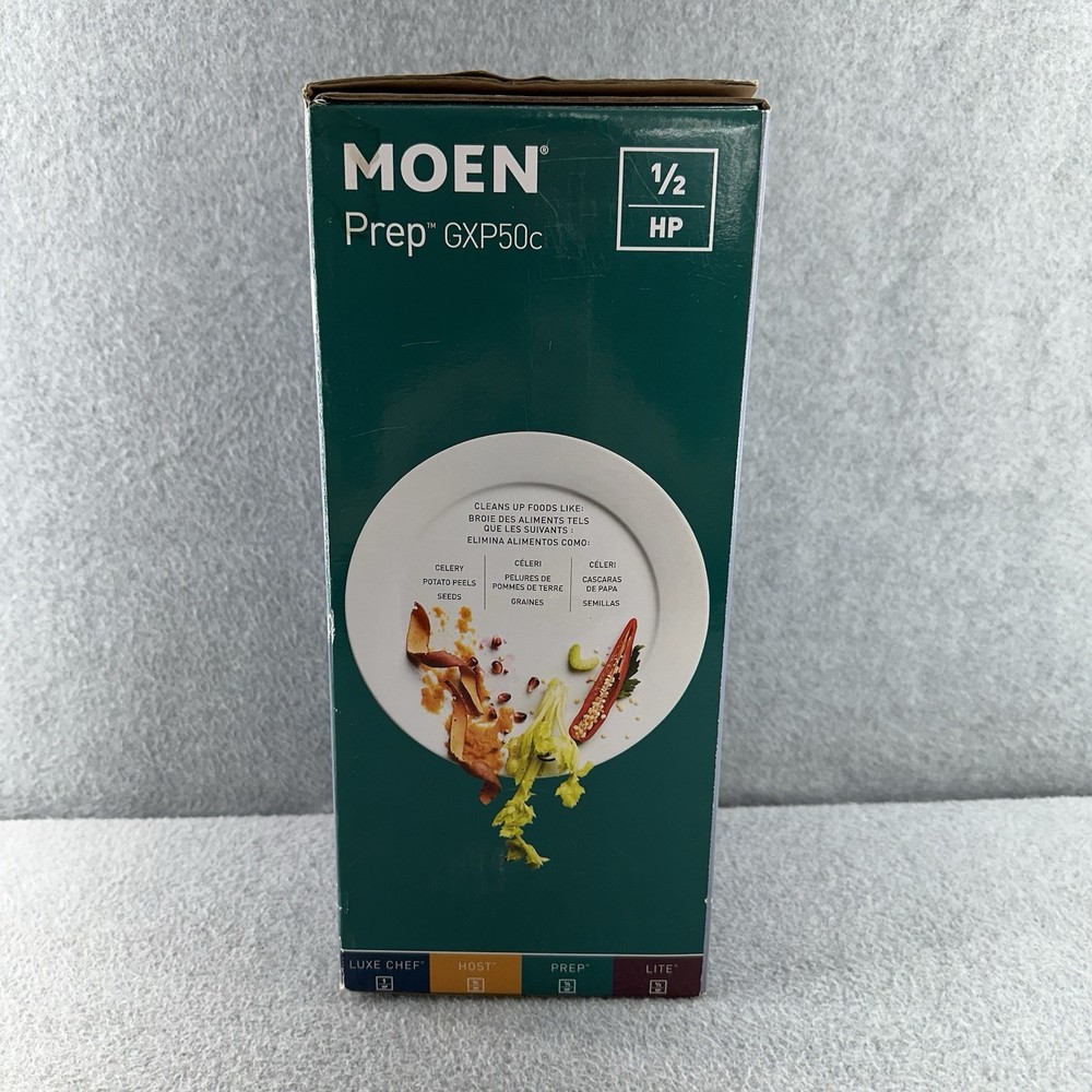 Moen GXP50C Prep Series PRO 1/2 HP Continuous Feed Garbage Disposal