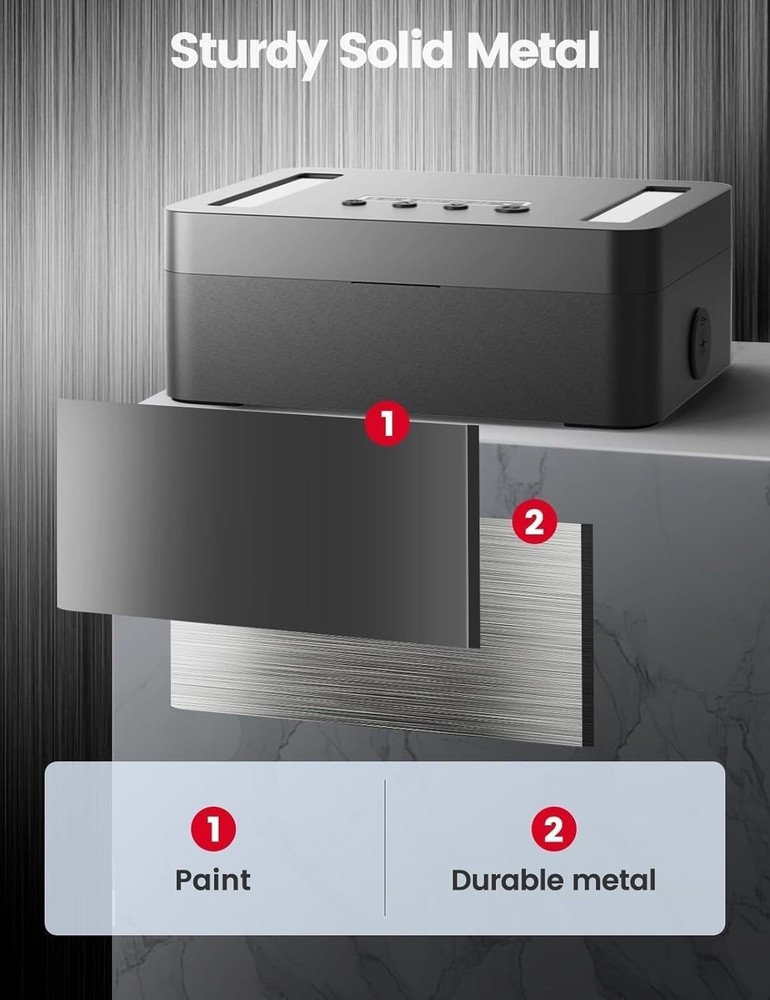 Secure Timed Locking Safe for Electronics and Medicine - Enhances Focus