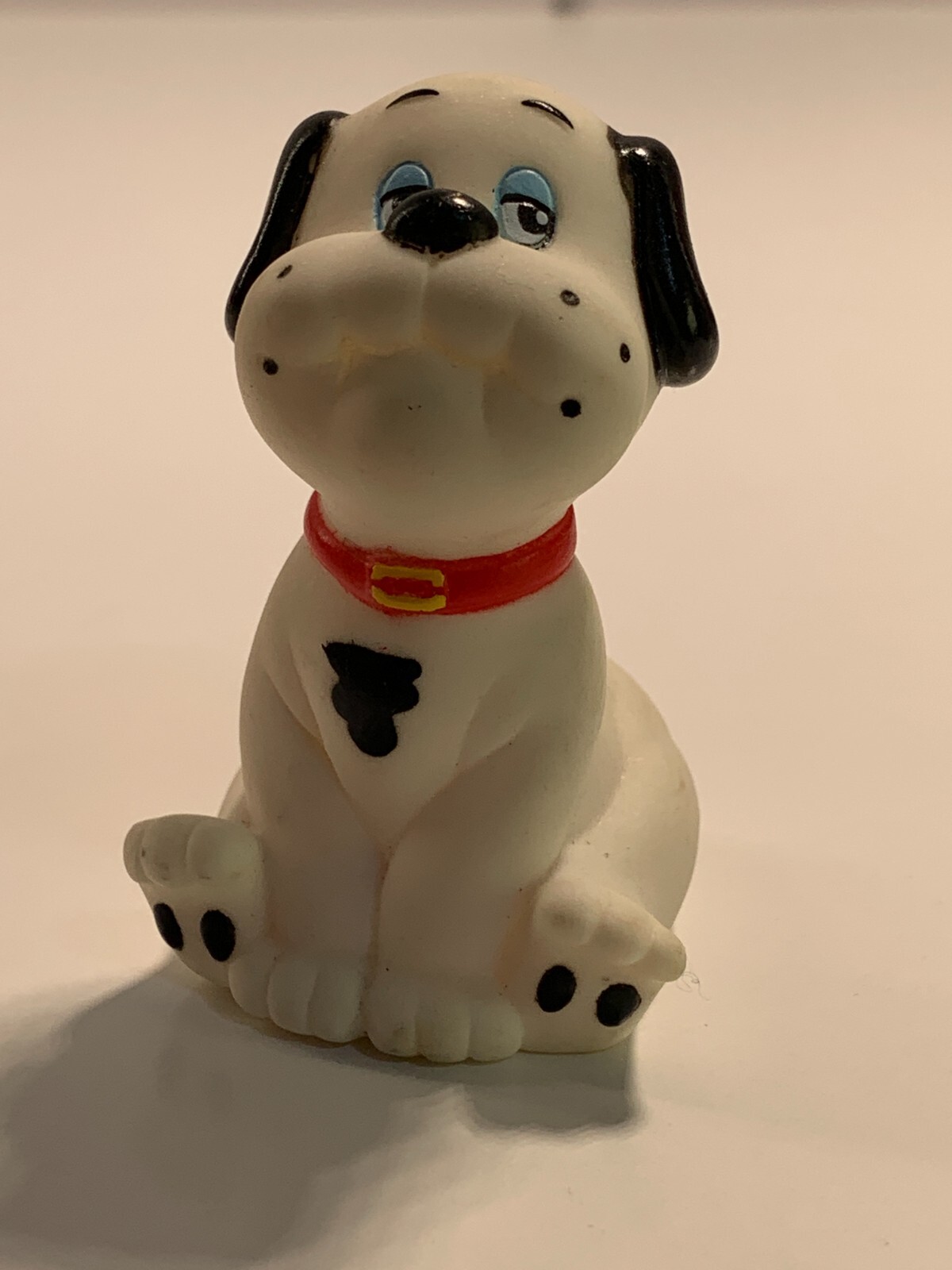 1980-90s Collectible Pencil Sharpener Pound Puppies White Dalmatian Dog B8