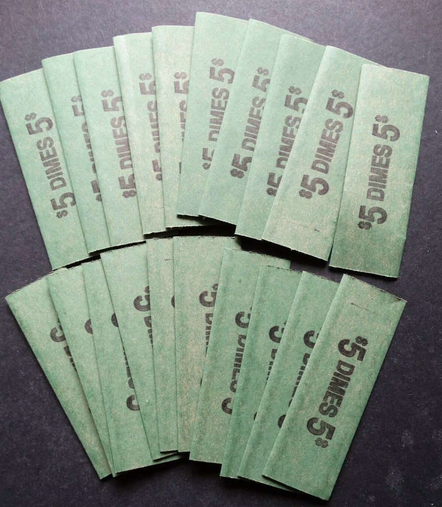 20 Dime Coin Wrappers
