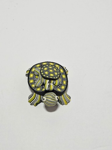POLYMER CLAY TURTLE MAGNET