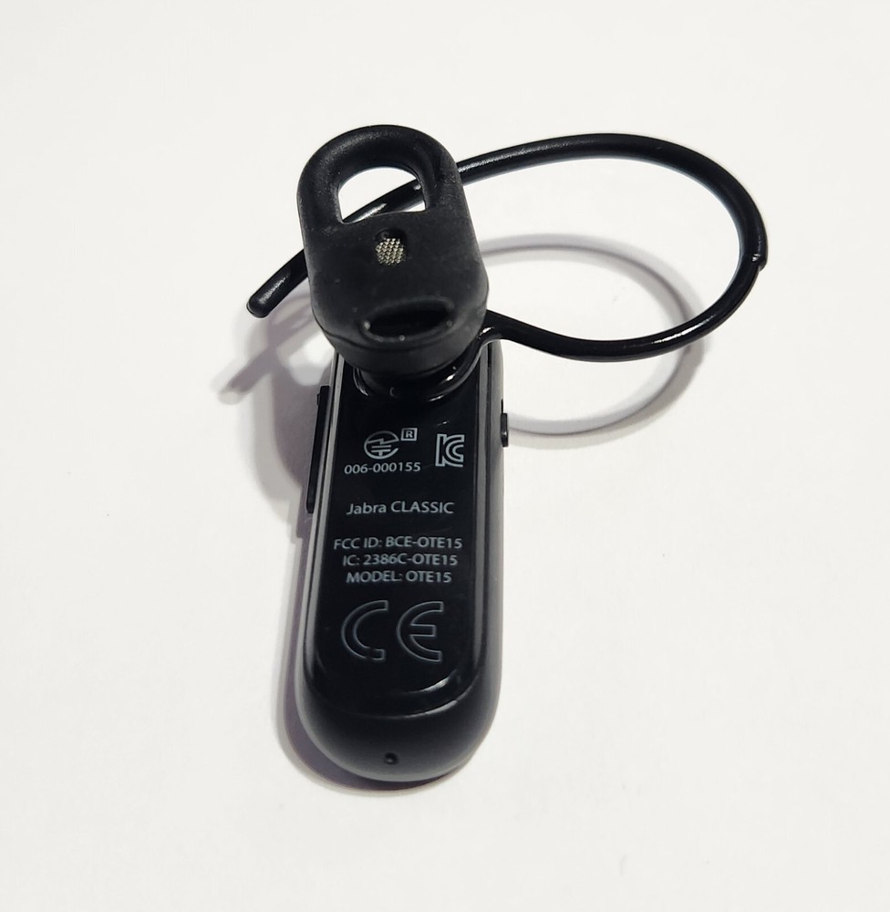 Original Black Jabra Classic Bluetooth Wireless HEADSET ONLY in Bulk Packaging