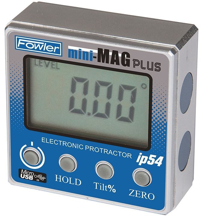 Fowler 54-422-500-0 Mini-Mag PLUS Magnetic Base Digital Protractor