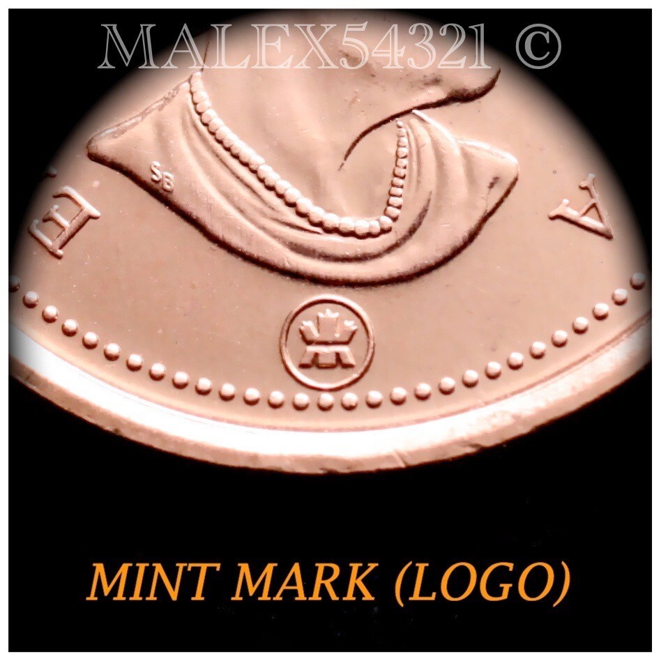 🇨🇦​ 2006 LOGO MINT MARK (MAGNETIC) CANADA 1 CENT UNCIRCULATED FROM ROLL