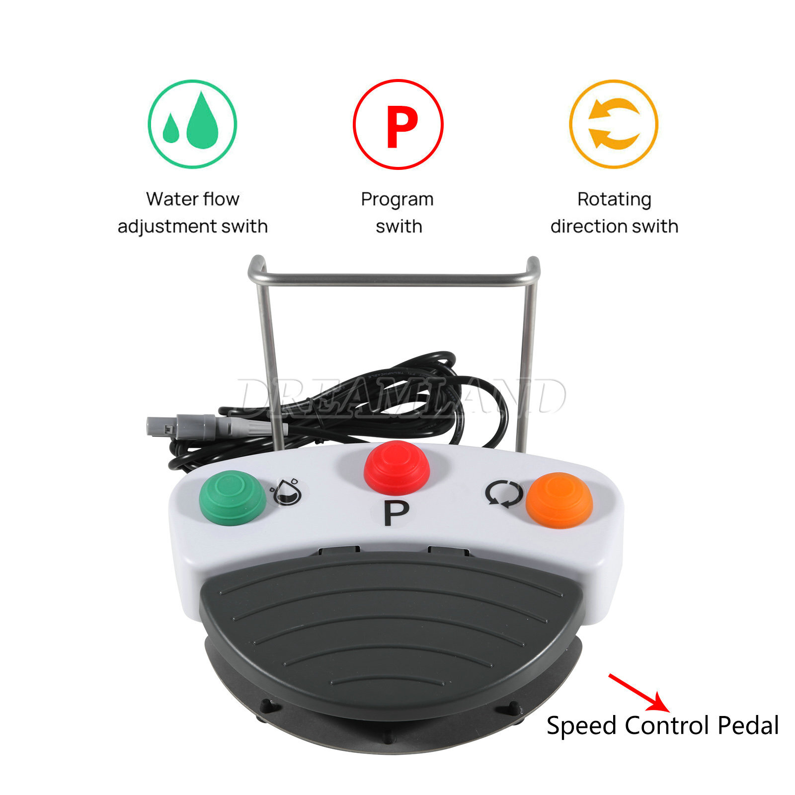 Dental Surgical Implant Motor Touch Screen w/ LED Fiber Optic 20:1 Contra Angle