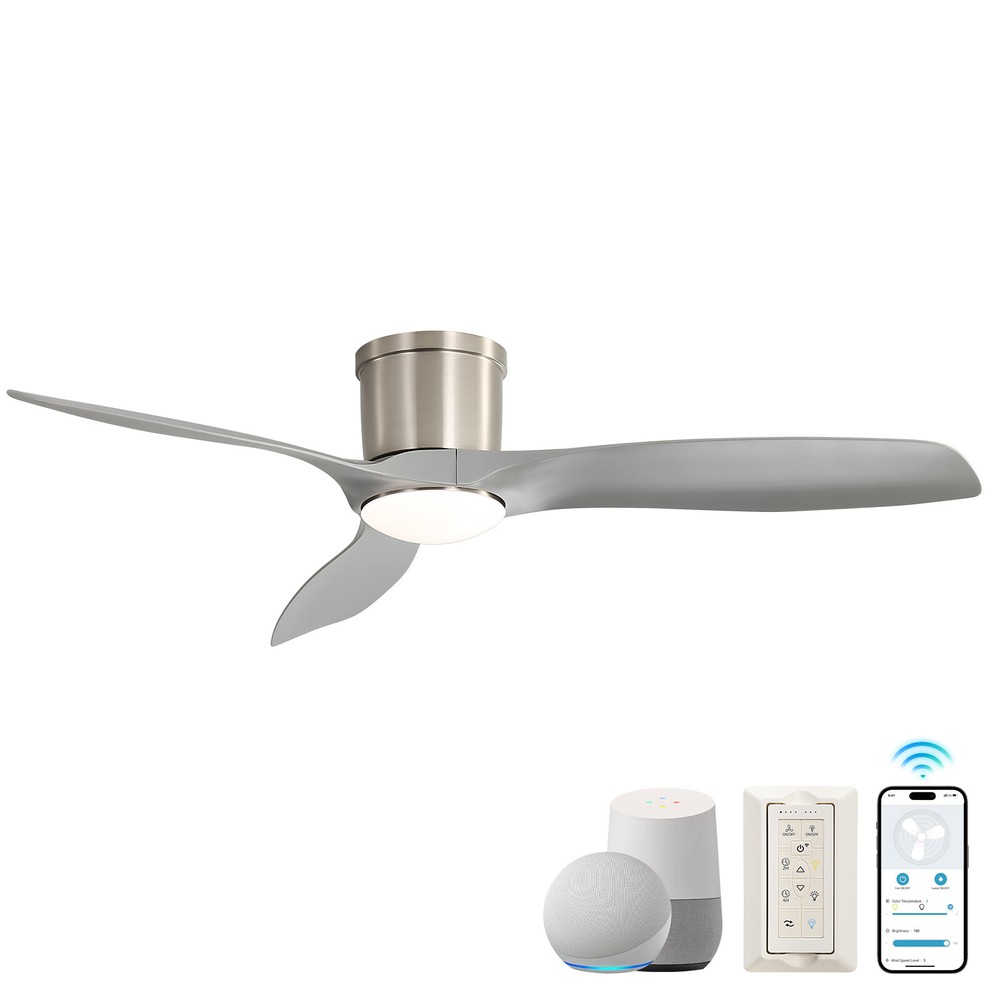 Sofucor Smart 52in Ceiling fan w/ Dimmable LED Voice/APP/Remote Control 6 Speed