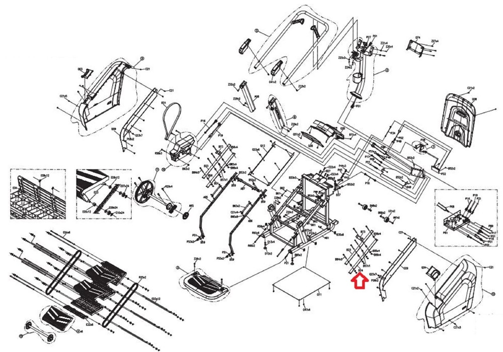 Matrix Retail Stepper Step Guide Rail Down Fixing Plate 1000404207
