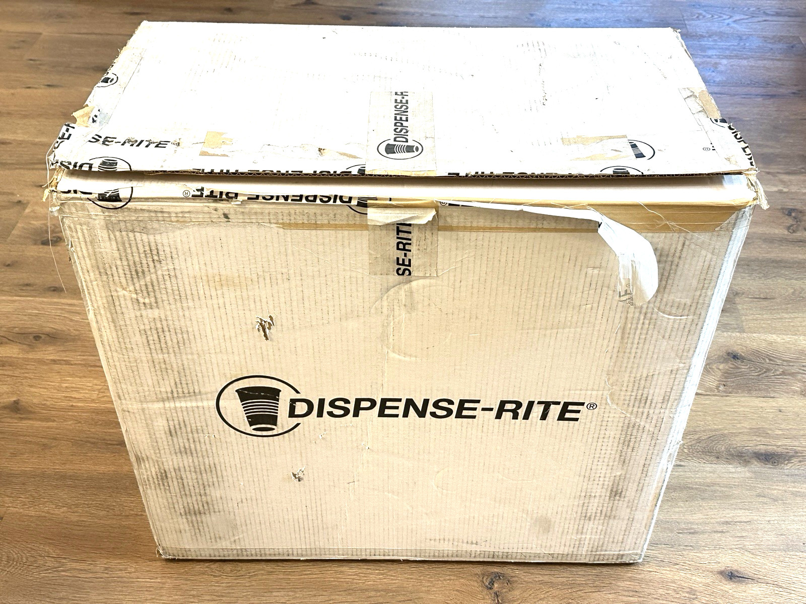 NEW! Dispense-Rite Countertop Cabinet STL-DL-3BT Cup & Domed Lid Dispensers