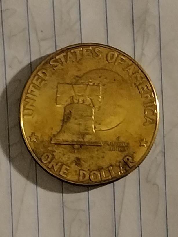 1776 1976 D Bicentennial Eisenhower Dollar With Peg Leg Circulated