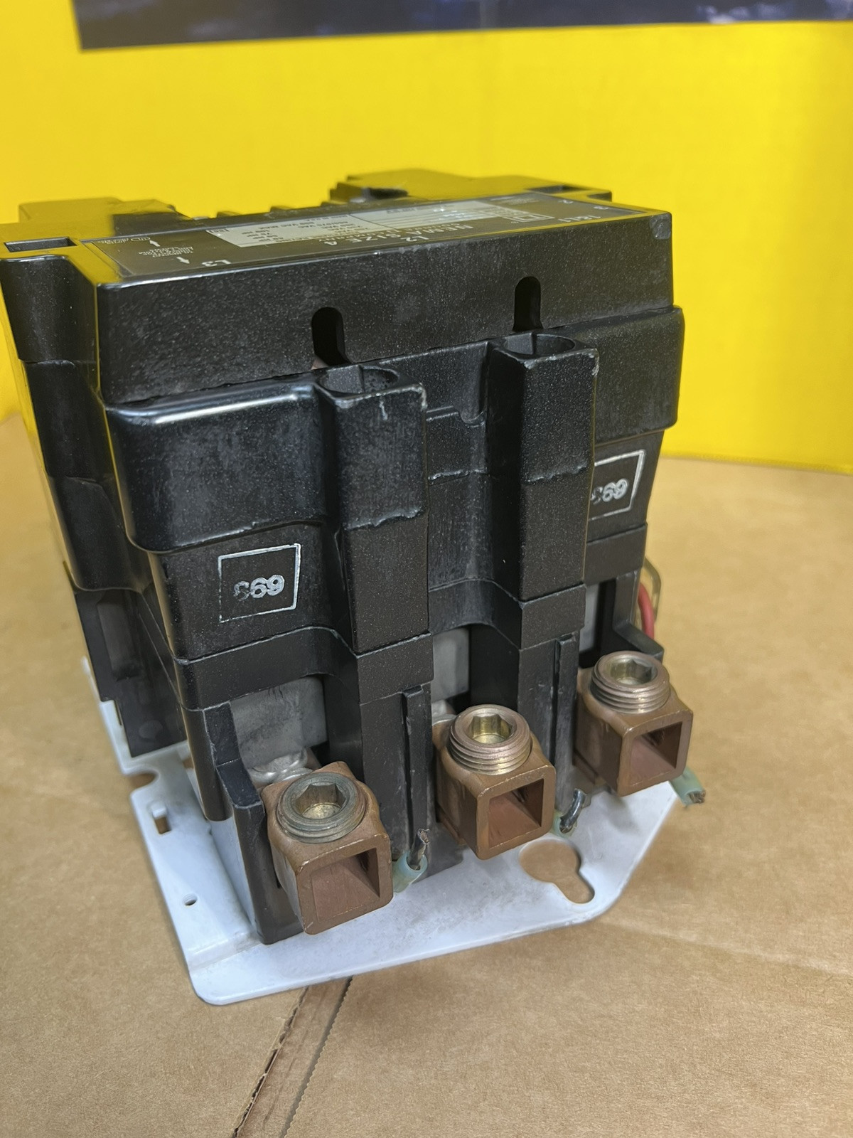 SQUARE D SIZE 4 MOTOR STARTER 600 VAC 120V COIL 100 HP