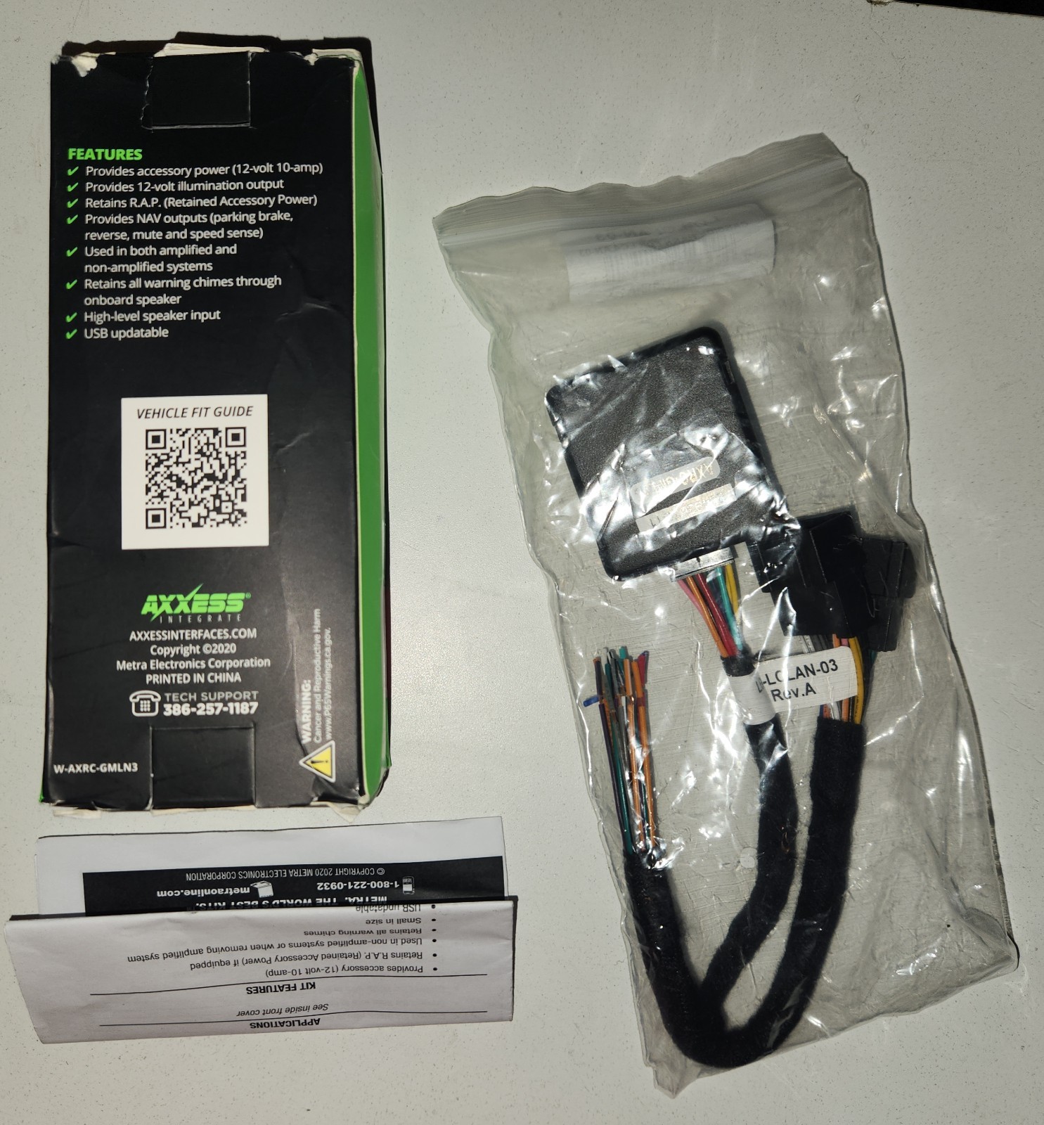 Axxess LC-GMRC-LAN-03 Radio Replacement Interface GM 2006-Up Retains Chimes