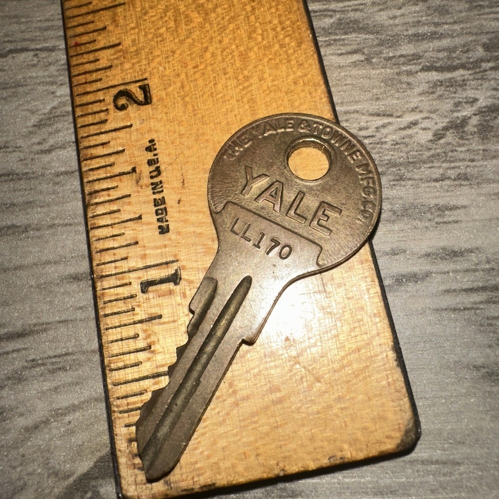 Vintage Yale Key #LL170 Brass Key