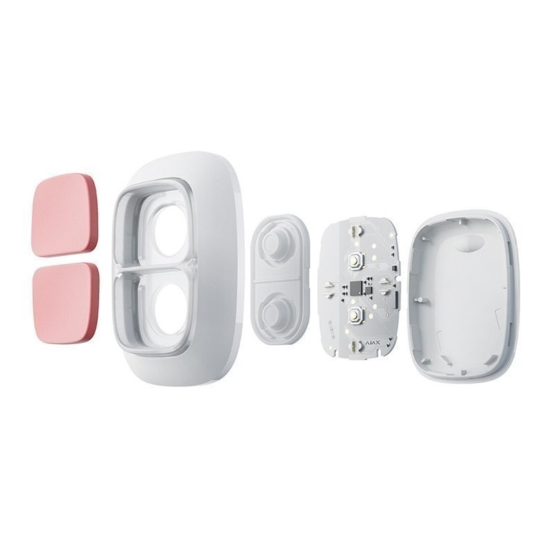 Ajax DoubleButton Wireless Panic Button, White