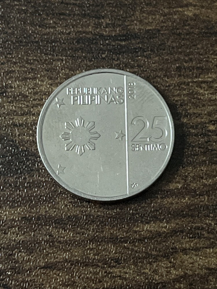 2018 Philippines 25 Sentimo Actual Coin TK6256*