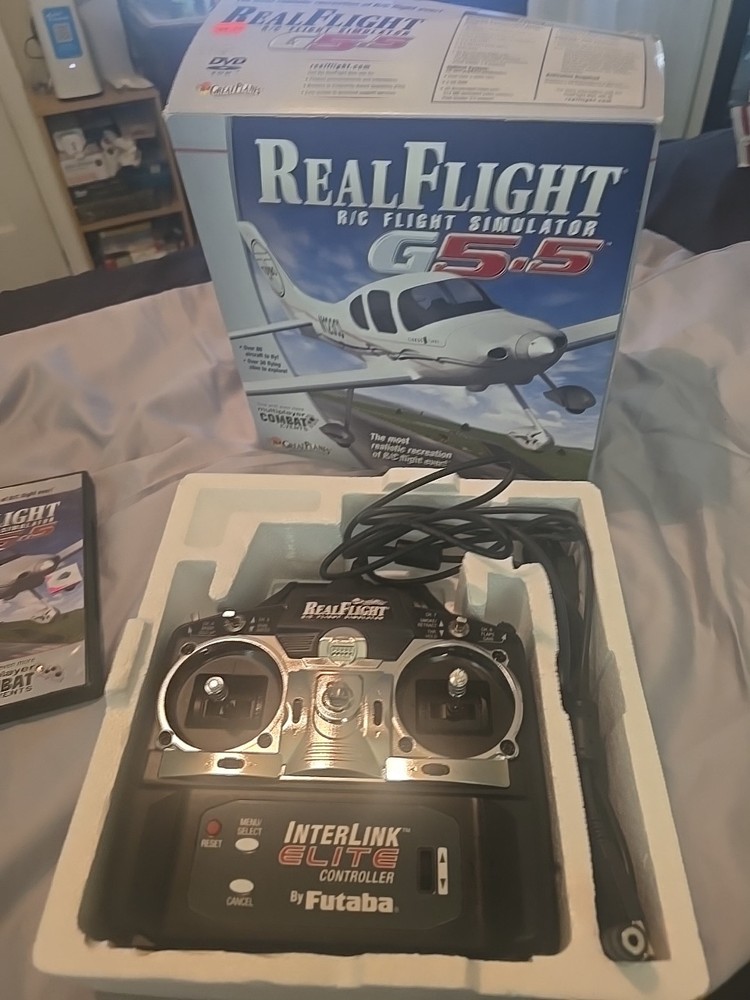 RealFlight G5 / G5.5 RC Flight Simulator w/ InterLink Elite Controller – Great P