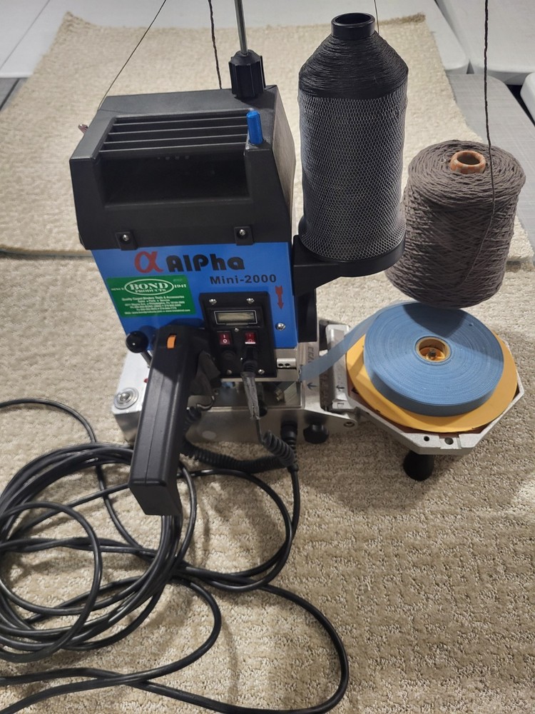 Bond Alpha Mini- 2000 Portable Serger  Carpet Binder