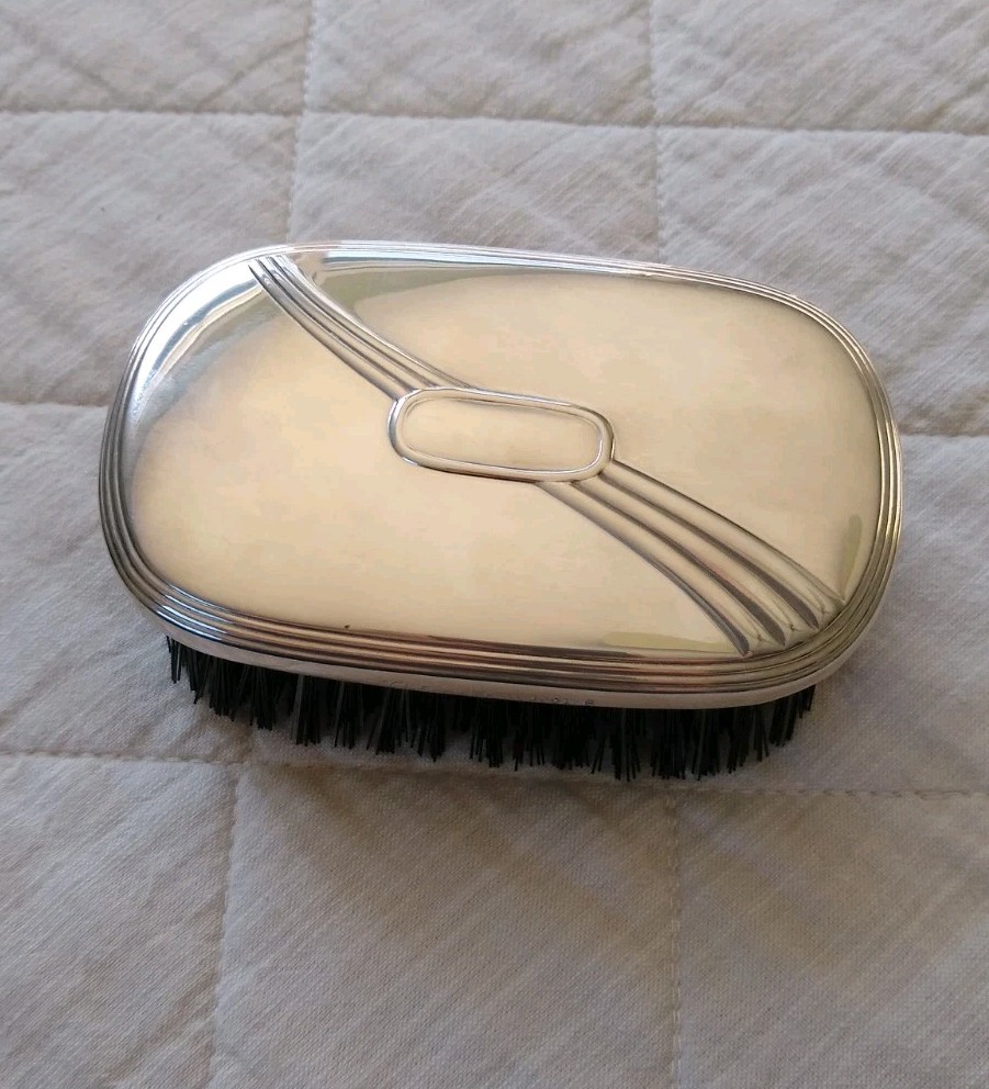 Gorham Silverplate clothes clothing brush minimalist simple Art Deco style EP