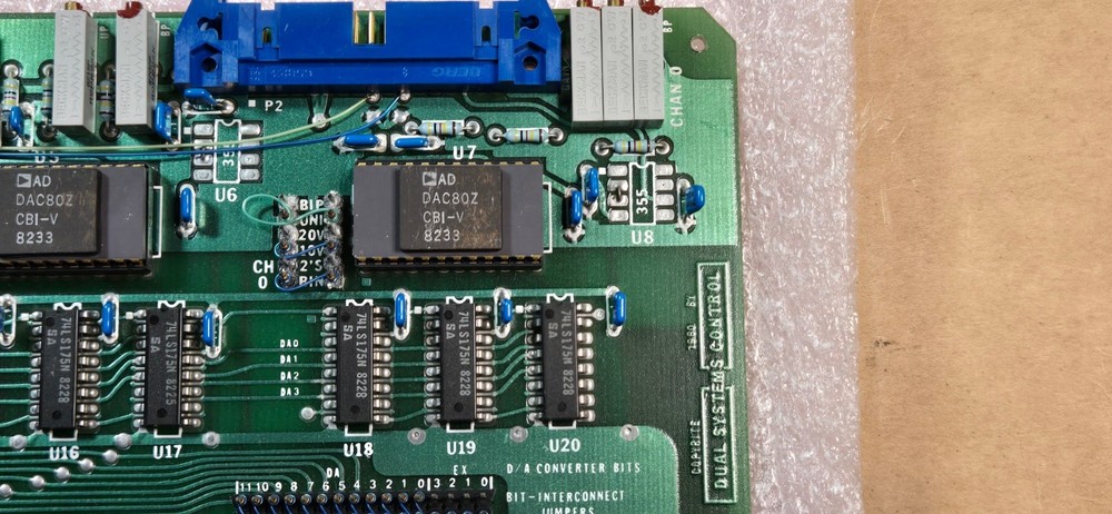 Dual Systems Control 12 Bit 4 Chan Analog Output Module AOM 12 Board - Untested