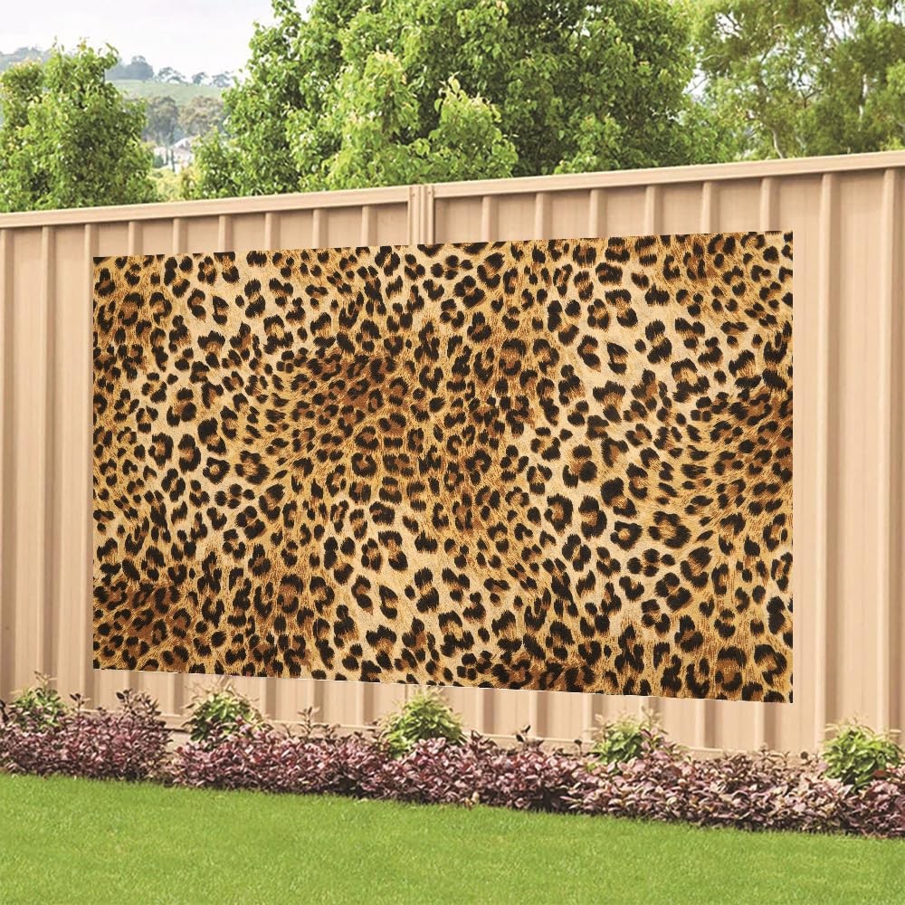 Leopard Print Backdrop Wall Banner Leopard Pattern Photography Background for...
