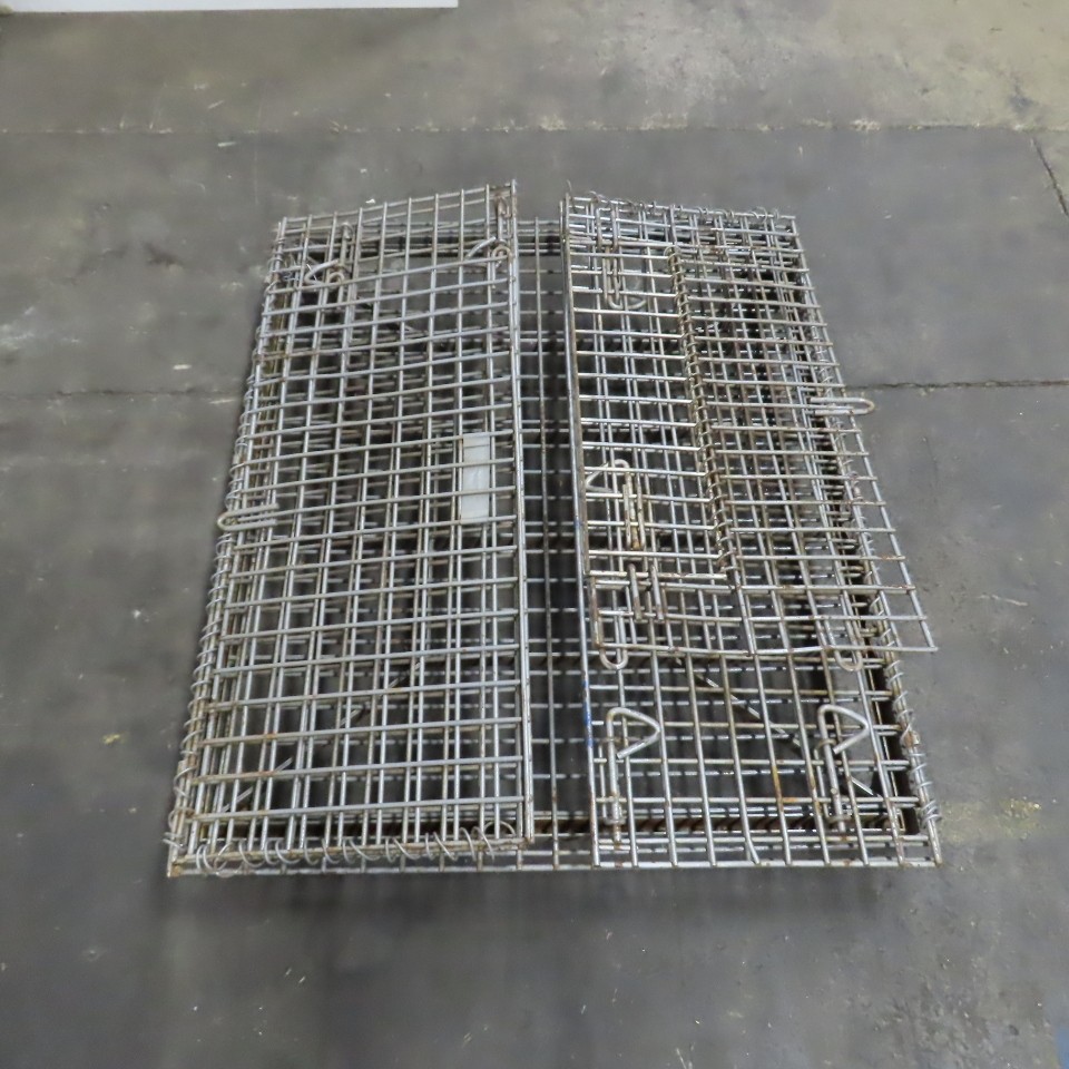 48" x 40" x 18" Deep Steel Collapsible Stackable Wire Bulk Bin Container