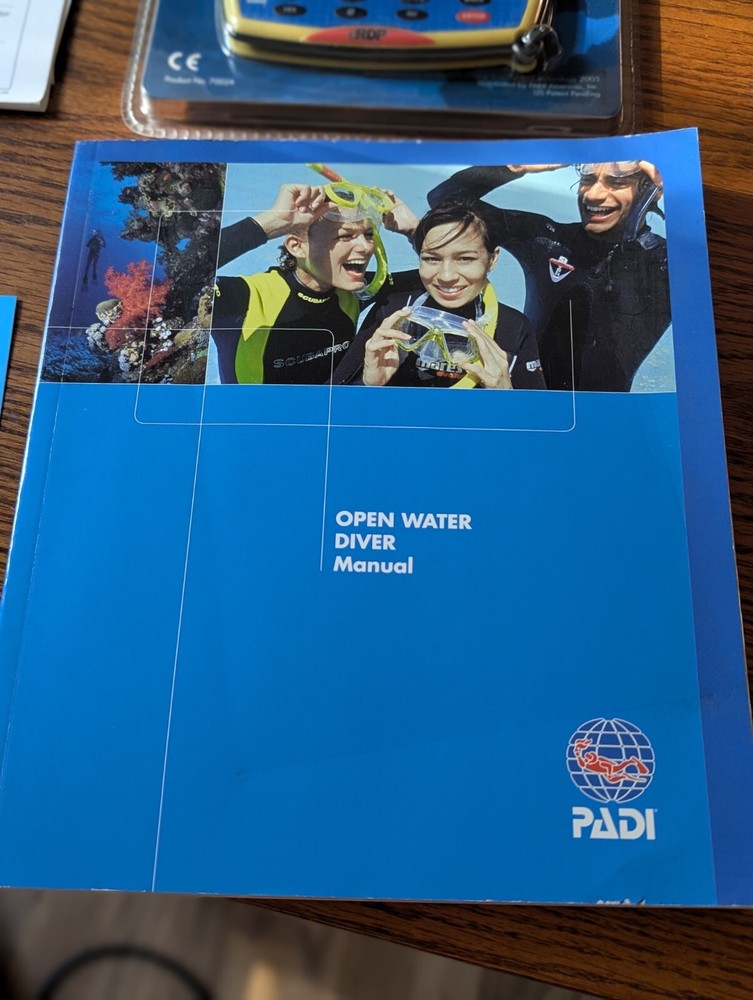 PADI Open Water Computer Crew Pack Manual Scuba Divers Log Dive Computers Book