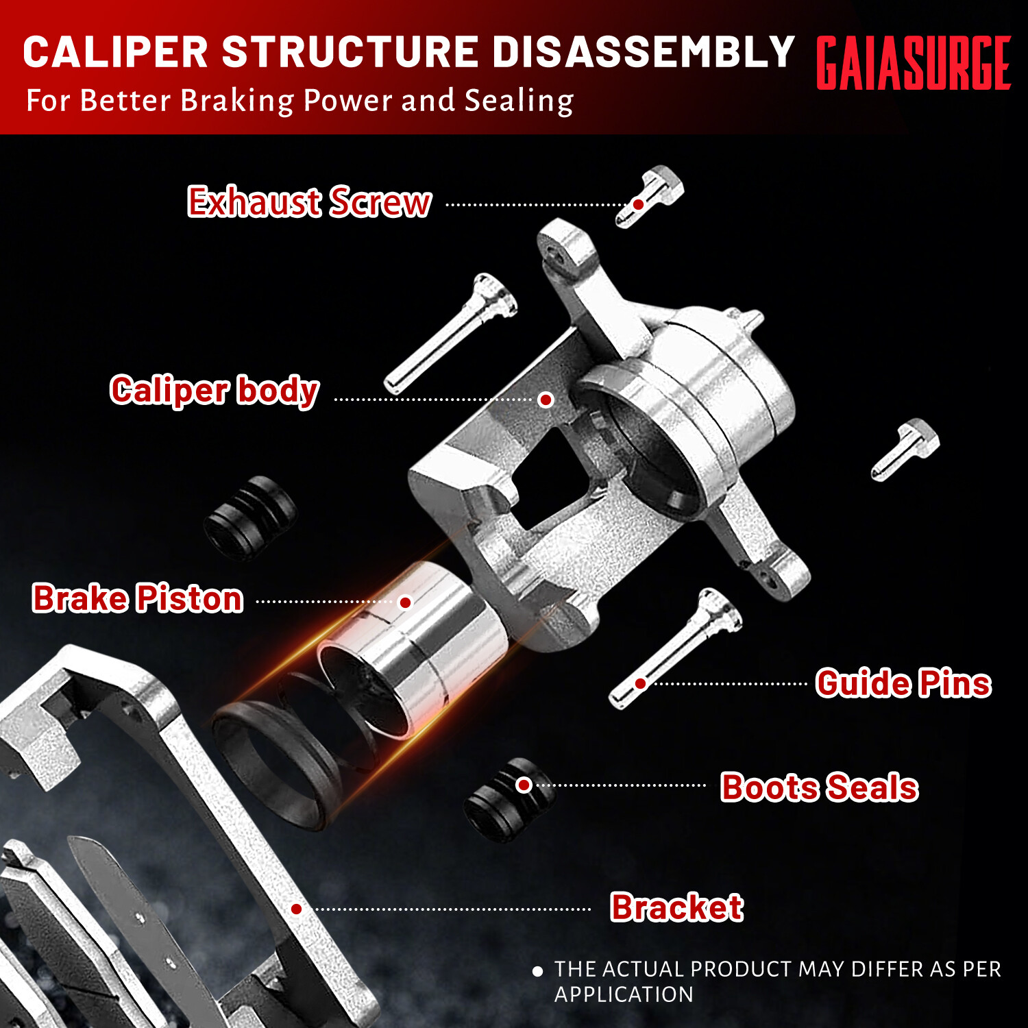 4x Front & Rear Brake Caliper for Nissan 370Z Infiniti G37 M56 FX50 Q50 Q60 QX70