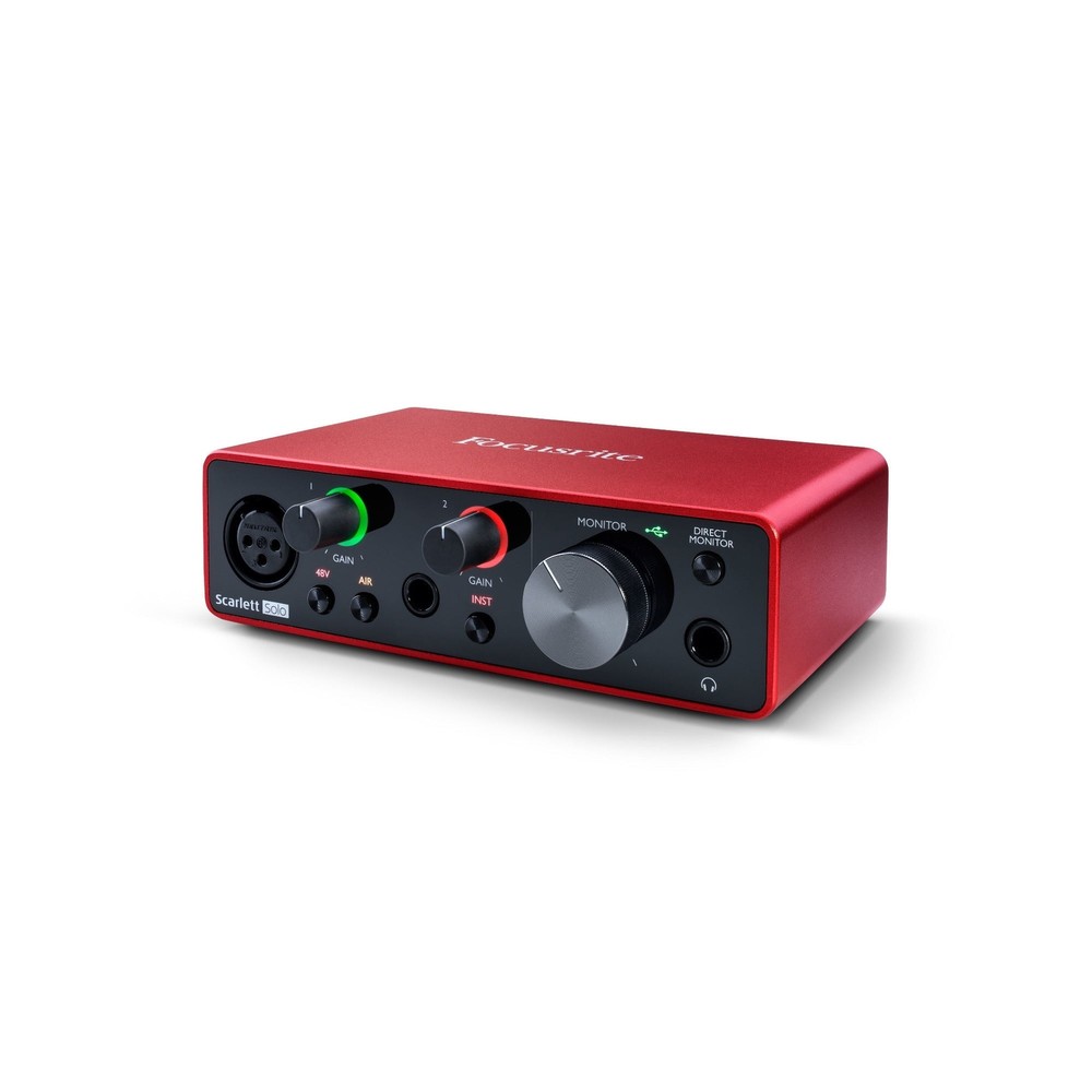 Focusrite Scarlett Solo 3rd Gen 2x2 USB Audio Interface With Single Microphone P