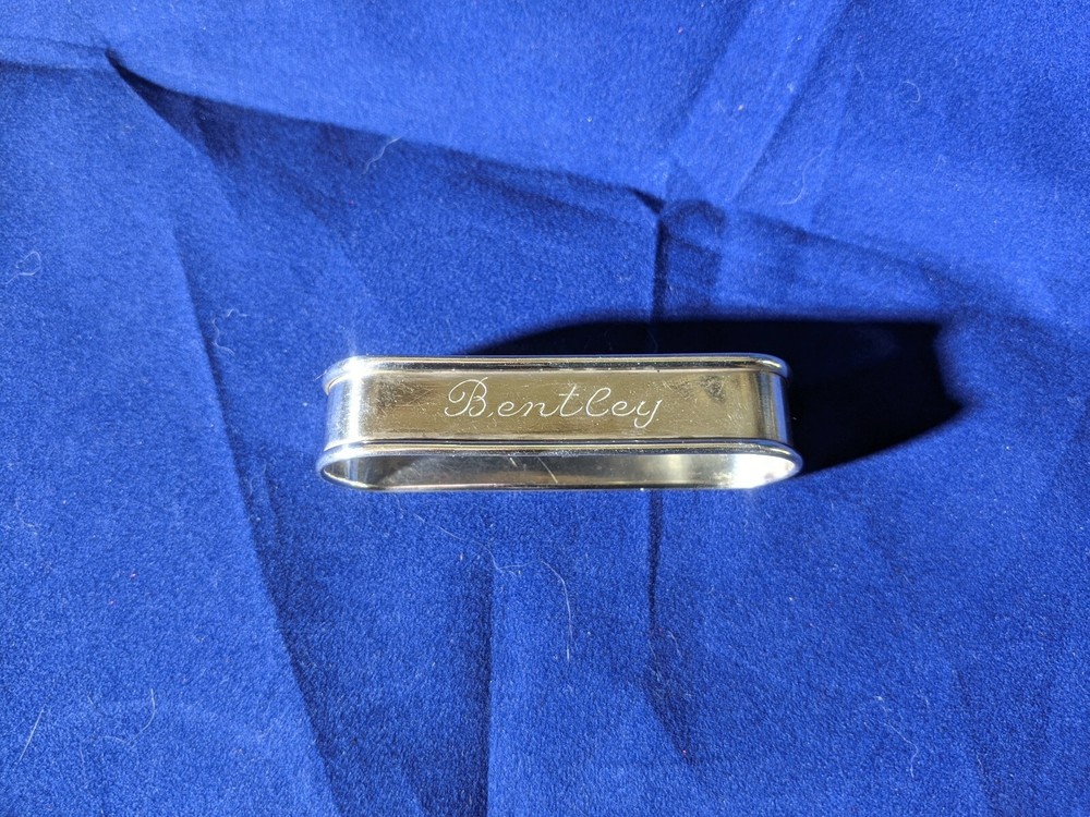 Gorham sterling silver Napkin Ring "Bentley" name engraving