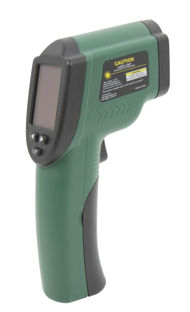 11" Resin Laser Infrared Thermometer Trigger Button LCD Display Battery Operated