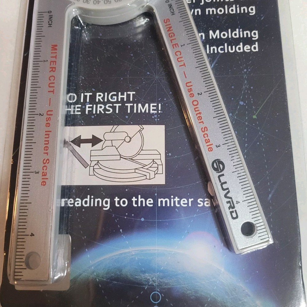 LUVRD 360 Degree Miter Saw Protractor Angle Finder Measuring Tool