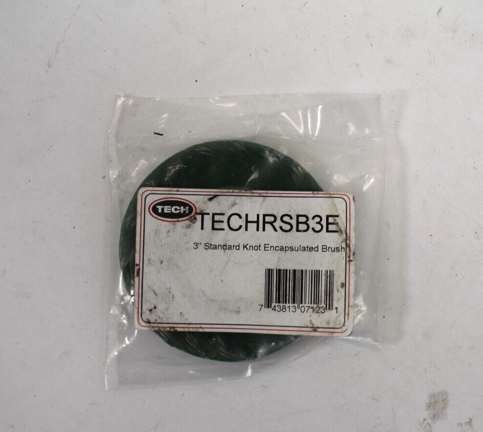 Tech 3" Standard Knot Encapsulated Brush TECHRSB3E Green Quick Removal
