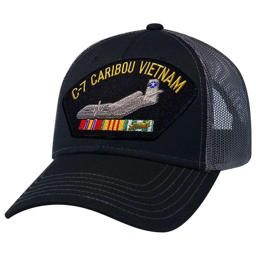 C-7 Caribou Vietnam War Mesh Cap