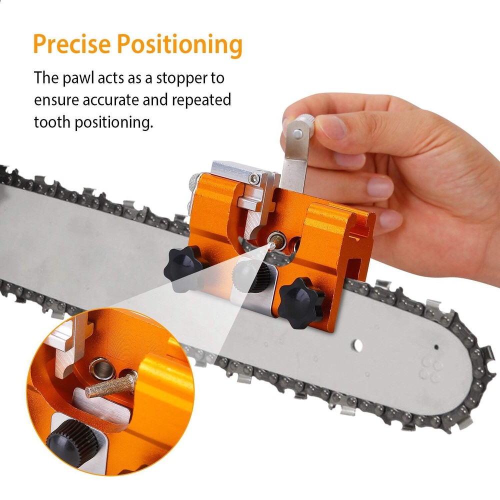 Chainsaw Chain Sharpening Jig Universal Chainsaw Sharpener Kit Hand Crank Chain