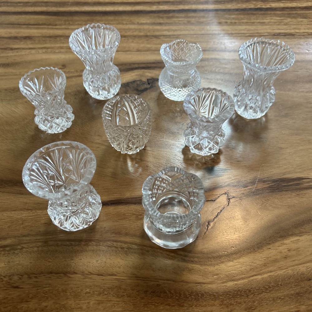 Glass Toothpick Holders 8 Different Ones