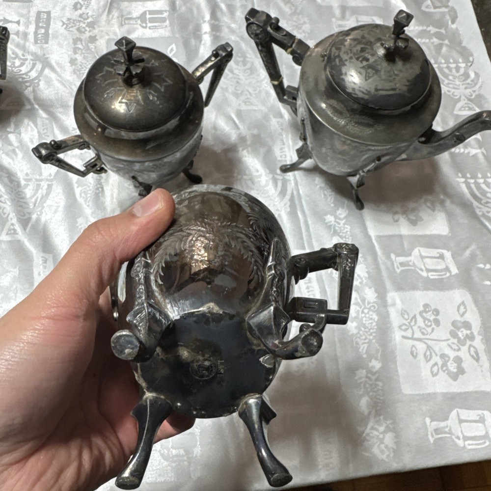 Meriden B. Company tea set 1877