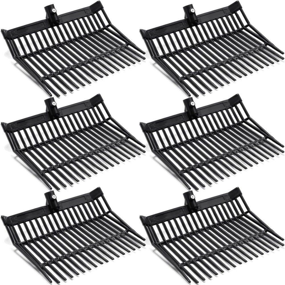 Efficient Slanted Pitchfork Replacement Heads - Quick Cleanup for Farmers