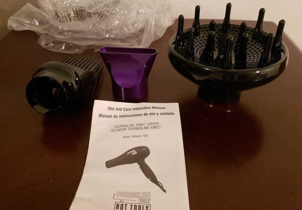 Attachments For Toumaline Ionic Dryer Model 1043 concentrator, pick, diffuser