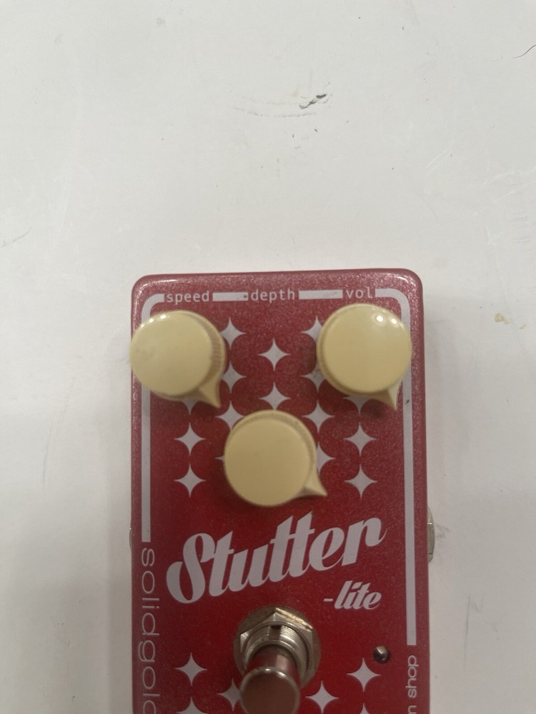 SolidGoldFX Stutter Lite Tremolo Analog Solid Gold FX Guitar Effect Pedal